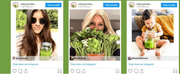 Ljudi kače slike sa celerom na instagram