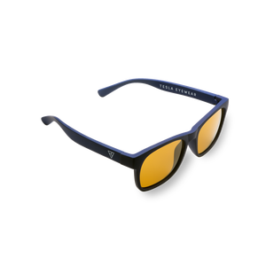 tamno plave naočare sa žutim staklima - Zepter pametne naočare Tesla Eyewear